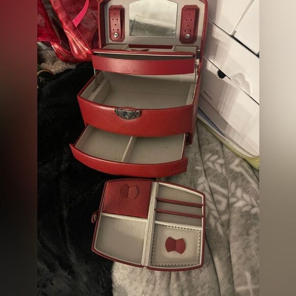 Box Davidt's [J51201 - Coffret a Bijoux 'Active Woman' rouge | Jewellery. Box re - Picture 1 of 13